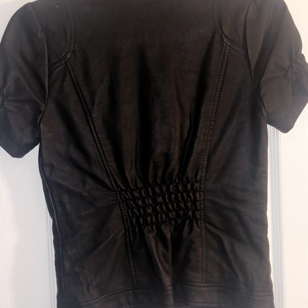 Short Leather Jacket - Picture 3 of 3